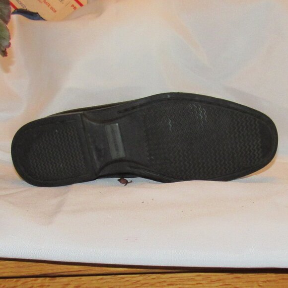 Johnston & Murphy Ainsworth Black Leather Loafers Size 9 M Sheepskin Interior - Picture 7 of 12